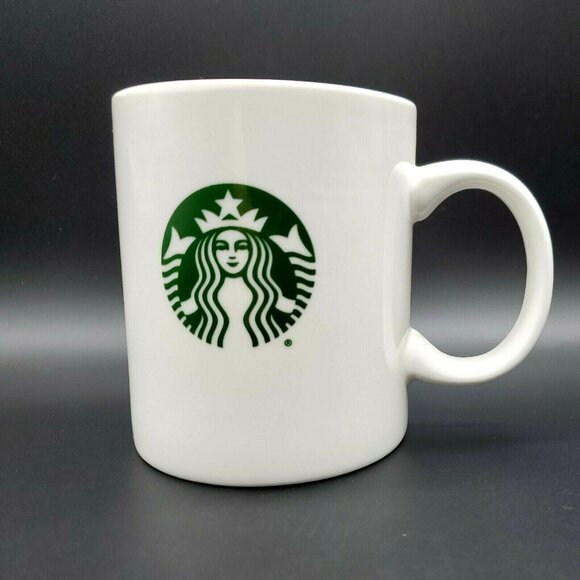 Starbucks Coffee 12 oz. White Mug with Green Mermaid Logo Cup 2015 - Picture 9 of 12